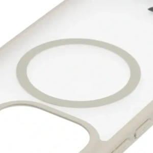 Etui z pierścieniem magnetycznym Bizon Case MatteO do Xiaomi 15T przydymione-beżowe