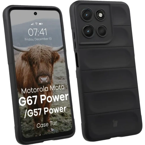 Pancerne etui Bizon Case Tur do Motorola Moto G57 Power / G67 Power czarne