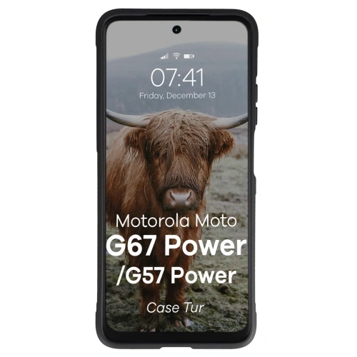 Pancerne etui Bizon Case Tur do Motorola Moto G57 Power / G67 Power czarne