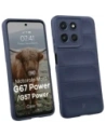 Pancerne etui Bizon Case Tur do Motorola Moto G57 Power / G67 Power granatowe