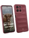 Pancerne etui Bizon Case Tur do Motorola Moto G57 Power / G67 Power burgundowe