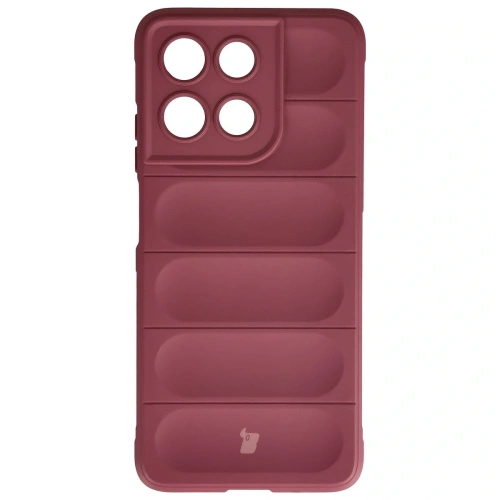 Pancerne etui Bizon Case Tur do Motorola Moto G57 Power / G67 Power burgundowe