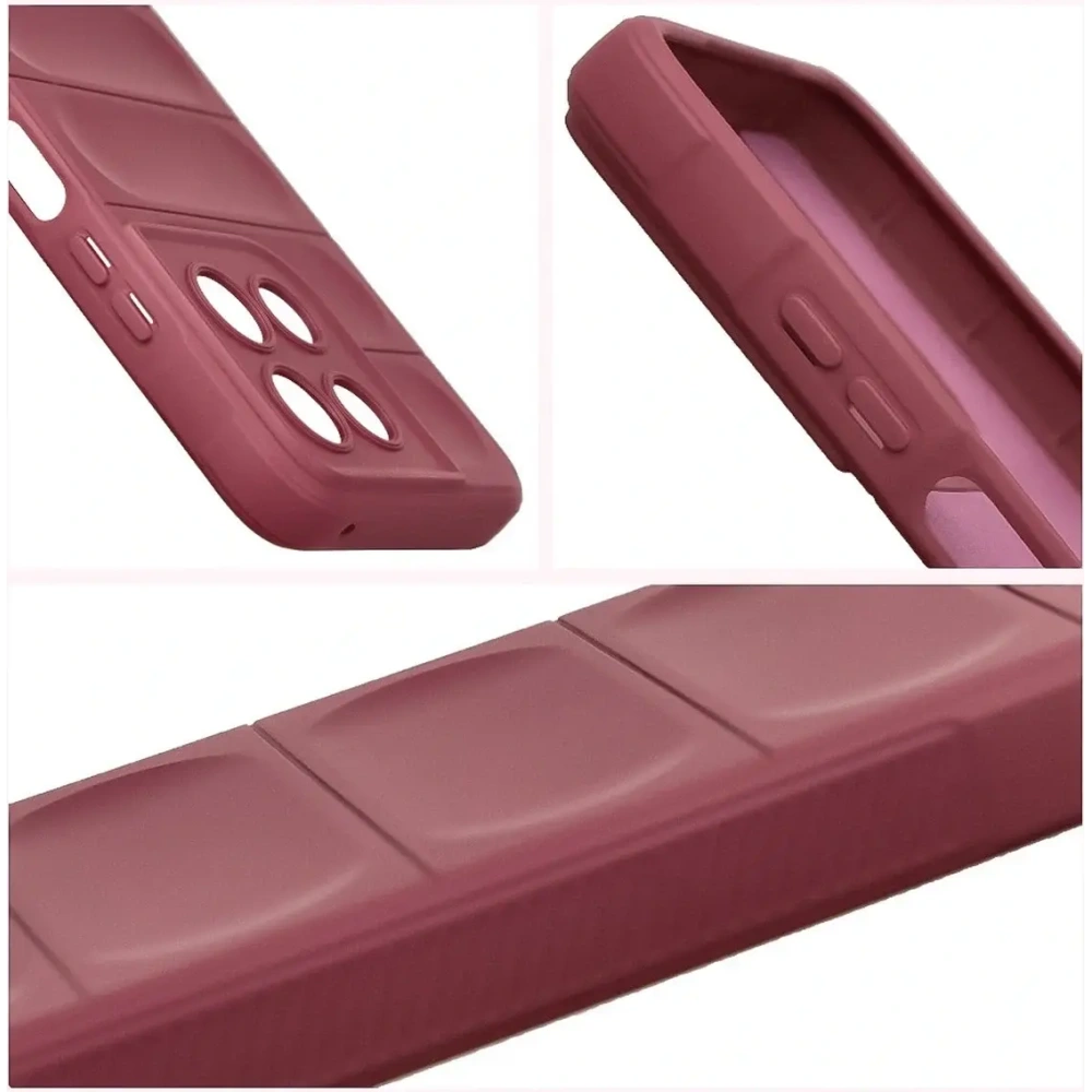 Pancerne etui Bizon Case Tur do Motorola Moto G57 Power / G67 Power burgundowe