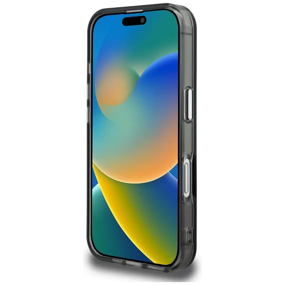 Etui Karl Lagerfeld IML Aquarelle Choupette & Logo do Apple iPhone 16 czarny