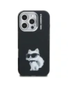 Etui Karl Lagerfeld IML Aquarelle Choupette & Logo do Apple iPhone 16 Pro czarny