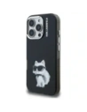 Etui Karl Lagerfeld IML Aquarelle Choupette & Logo do Apple iPhone 16 Pro Max czarny