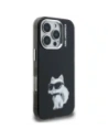 Etui Karl Lagerfeld IML Aquarelle Choupette & Logo do Apple iPhone 16 Pro Max czarny