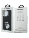 Etui Karl Lagerfeld IML Aquarelle Choupette & Logo do Apple iPhone 16 Pro Max czarny
