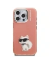 Etui Karl Lagerfeld IML Aquarelle Choupette & Logo do Apple iPhone 16 Pro Max różowy