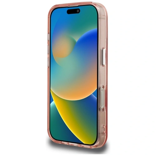 Etui Karl Lagerfeld IML Aquarelle Choupette & Logo do Apple iPhone 16 Pro różowy