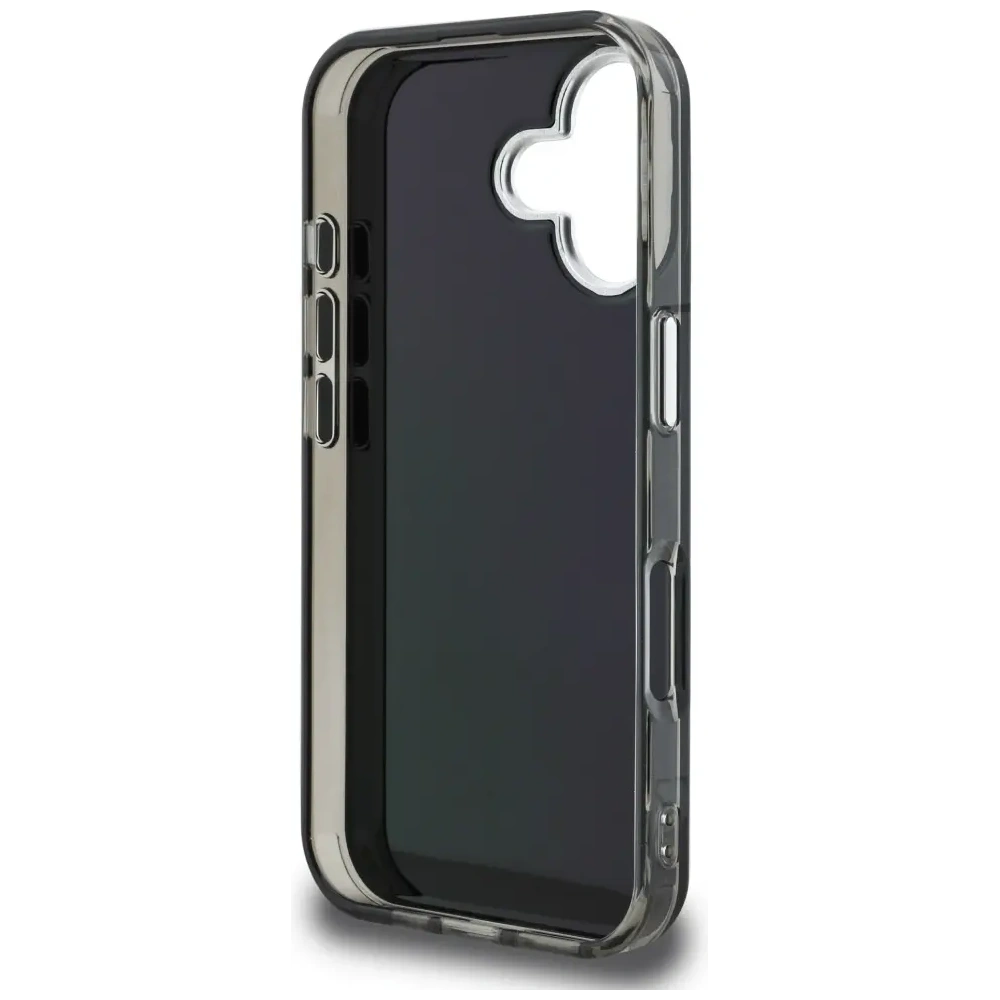 Etui Karl Lagerfeld IML Aquarelle Karl & Choupette & Logo do Apple iPhone 16 czarny