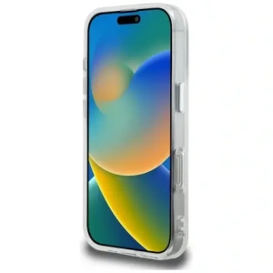 Etui Karl Lagerfeld IML Aquarelle Karl & Choupette & Logo do Apple iPhone 16 Pro biały