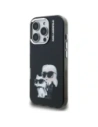 Etui Karl Lagerfeld IML Aquarelle Karl & Choupette & Logo do Apple iPhone 16 Pro czarny