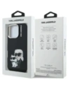 Etui Karl Lagerfeld IML Aquarelle Karl & Choupette & Logo do Apple iPhone 16 Pro Max czarny