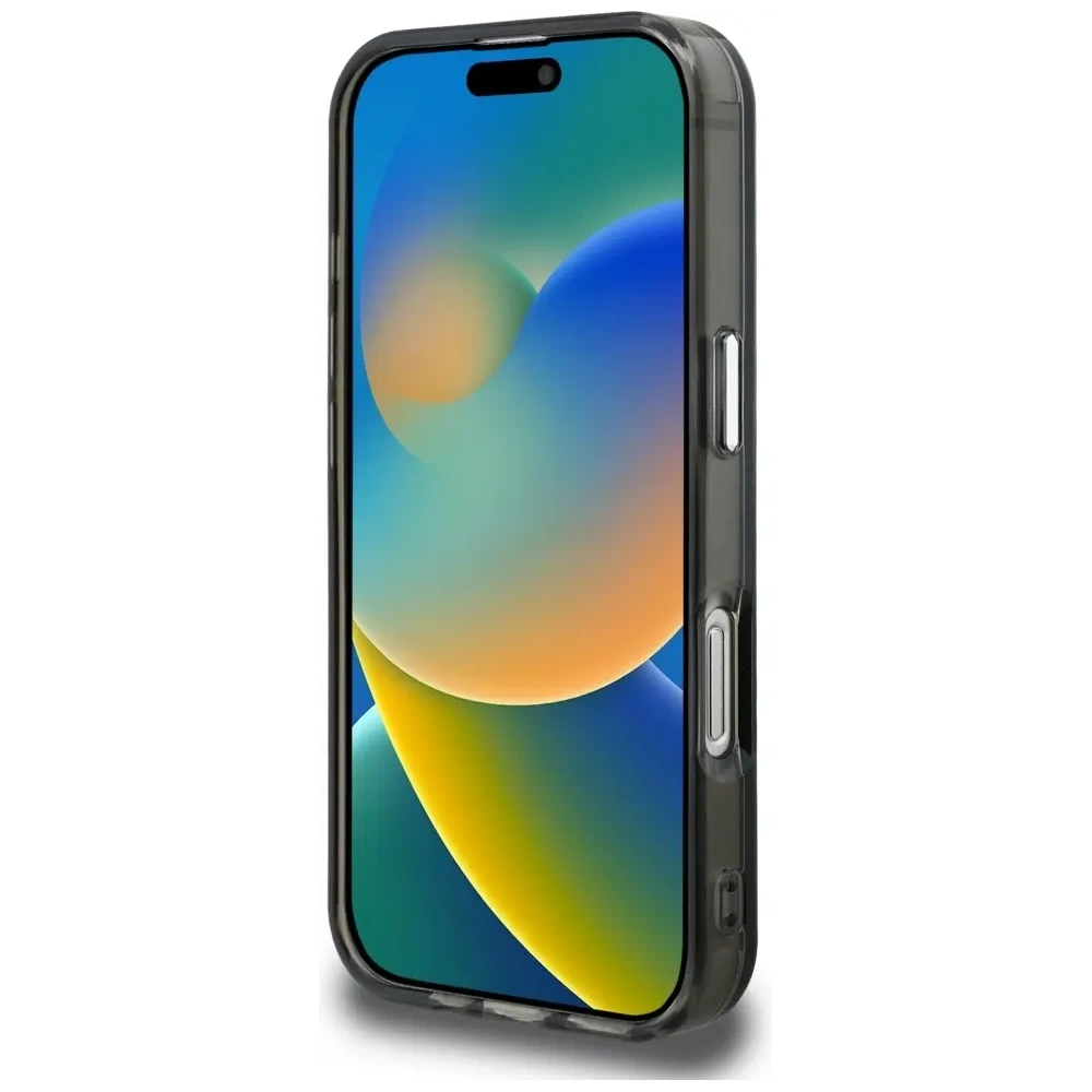 Etui Karl Lagerfeld IML Aquarelle Karl & Logo MagSafe do Apple iPhone 16 Pro czarny