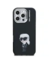Etui Karl Lagerfeld IML Aquarelle Karl & Logo MagSafe do Apple iPhone 16 Pro Max czarny