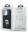 Etui Karl Lagerfeld IML Aquarelle Karl & Logo MagSafe do Apple iPhone 16 Pro Max czarny