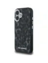 Etui Karl Lagerfeld IML Leopard Pattern MagSafe do Apple iPhone 16 czarny