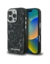 Etui Karl Lagerfeld IML Leopard Pattern MagSafe do Apple iPhone 16 Pro Max czarny