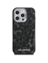 Etui Karl Lagerfeld IML Leopard Pattern MagSafe do Apple iPhone 16 Pro Max czarny