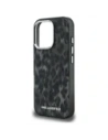 Etui Karl Lagerfeld IML Leopard Pattern MagSafe do Apple iPhone 16 Pro Max czarny