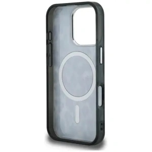 Etui Karl Lagerfeld IML Leopard Pattern MagSafe do Apple iPhone 16 Pro Max czarny