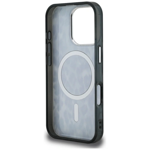 Etui Karl Lagerfeld IML Leopard Pattern MagSafe do Apple iPhone 16 Pro Max czarny