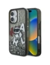Etui Karl Lagerfeld Liquid Glitter Choupette Logo do Apple iPhone 16 czarny