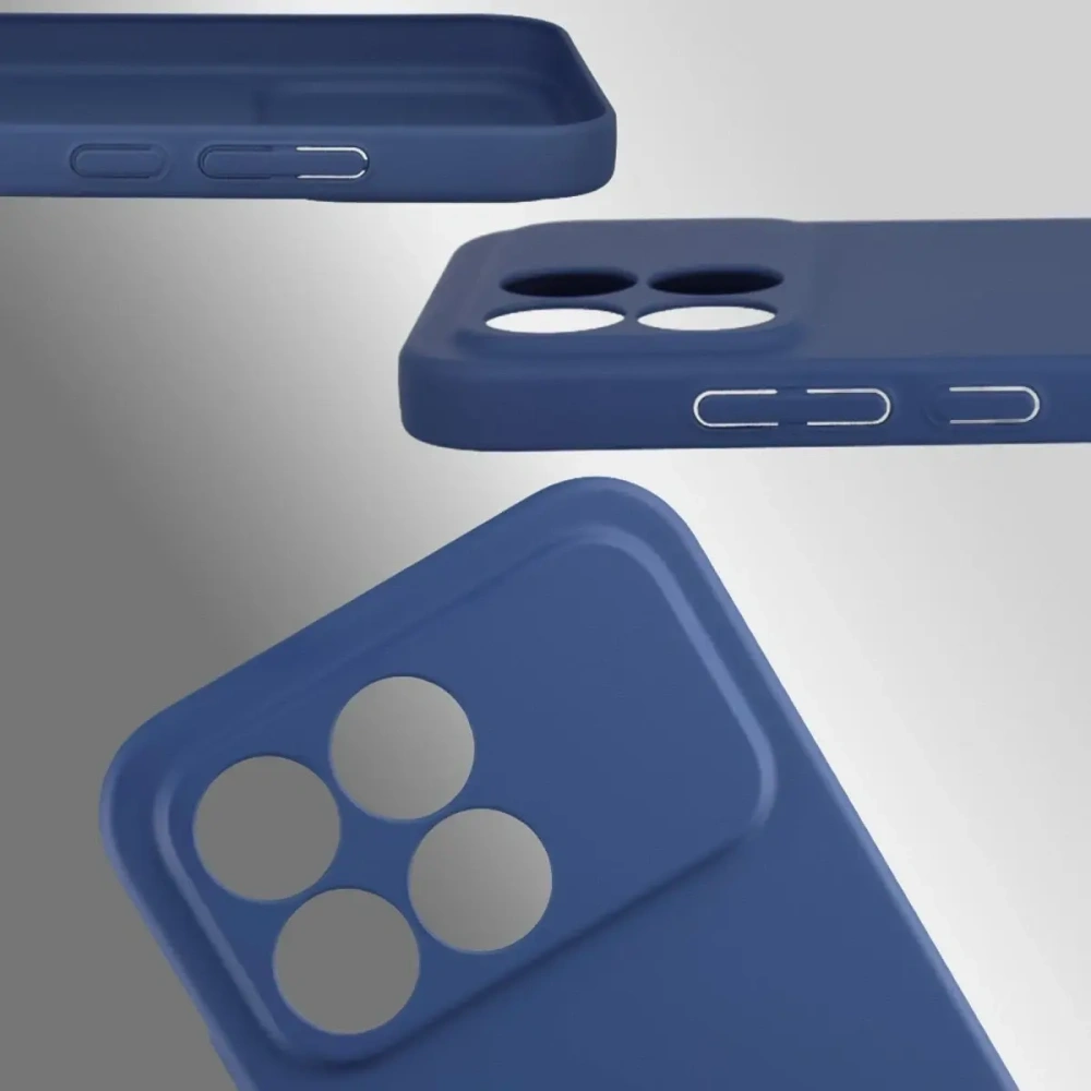 Etui Bizon Case Łupka do Xiaomi POCO F8 Pro niebieskie