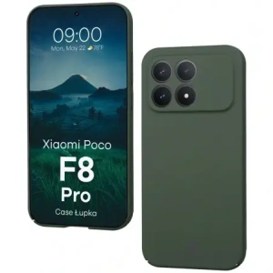 Etui Bizon Case Łupka do Xiaomi POCO F8 Pro zielone