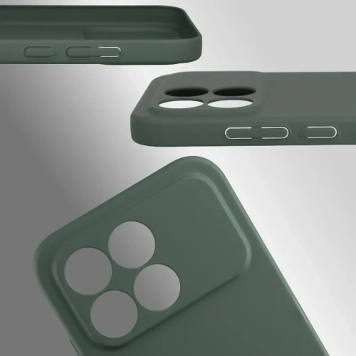 Etui Bizon Case Łupka do Xiaomi POCO F8 Pro zielone