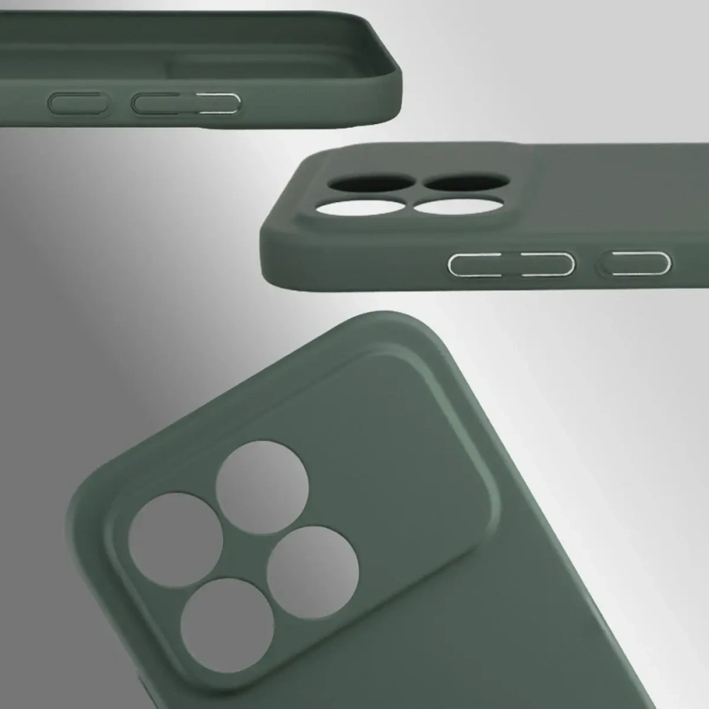 Etui Bizon Case Łupka do Xiaomi POCO F8 Pro zielone