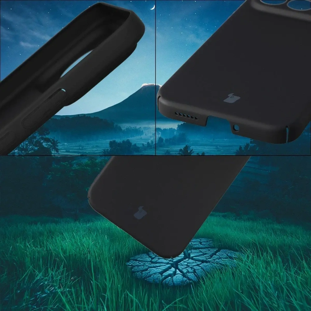 Etui Bizon Case Łupka do Xiaomi POCO F8 Ultra czarne