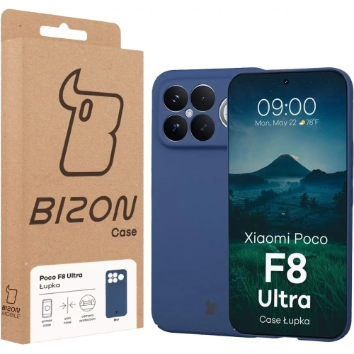 Etui Bizon Case Łupka do Xiaomi POCO F8 Ultra niebieskie