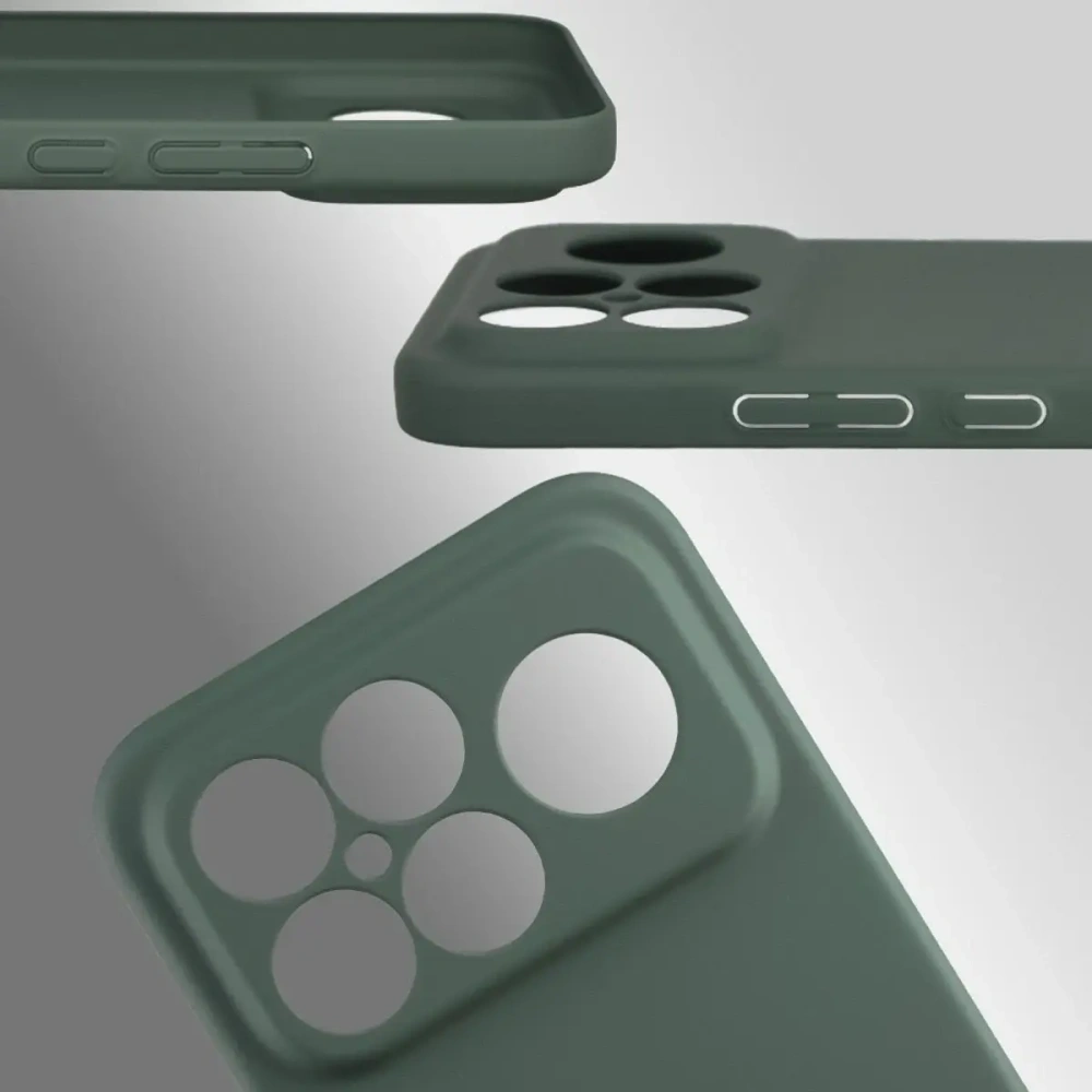 Etui Bizon Case Łupka do Xiaomi POCO F8 Ultra zielone