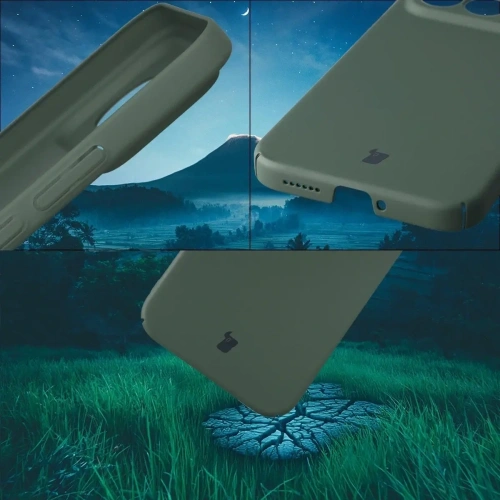 Etui Bizon Case Łupka do Xiaomi POCO F8 Ultra zielone