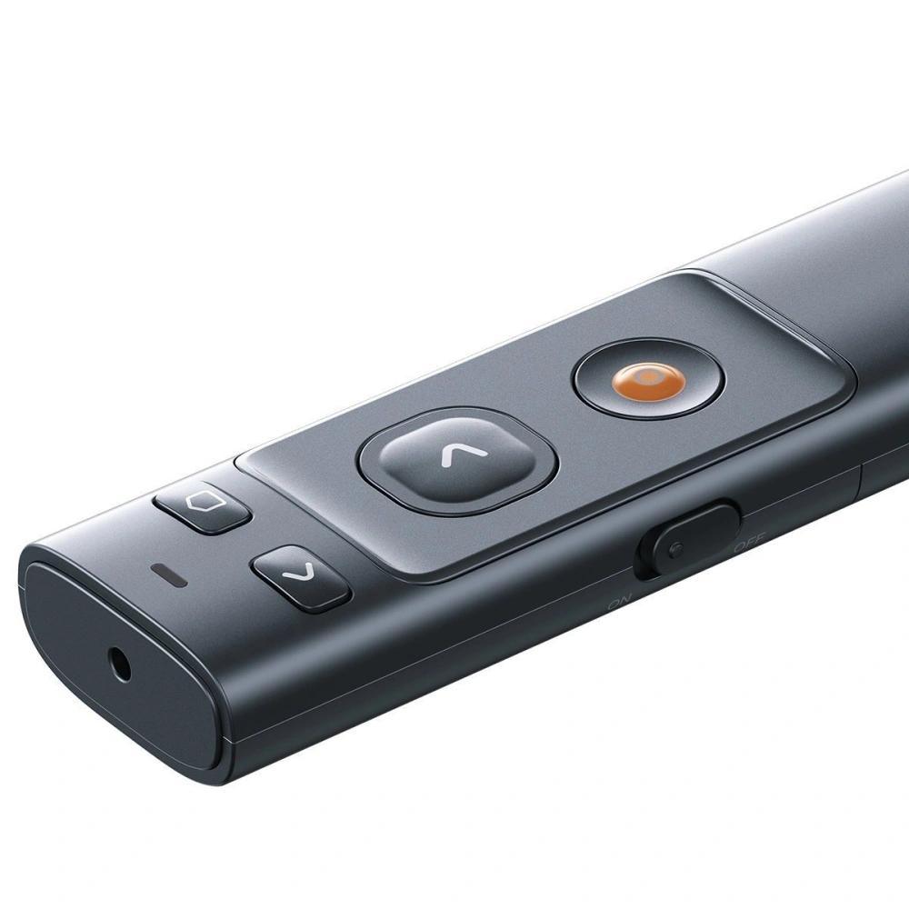 Wholesale Baseus Orange Dot Multifunctionale remote control for presentation, with a laser pointer - gray - BSU1639GRY - {ean13} - Hurt