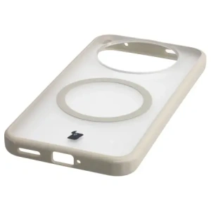 Etui z pierścieniem magnetycznym Bizon Case MatteO do Vivo X300 przydymione-beżowe