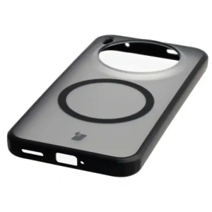 Etui z pierścieniem magnetycznym Bizon Case MatteO do Vivo X300 przydymione-czarne