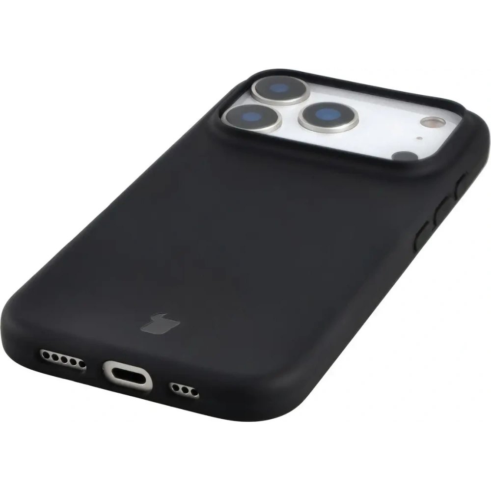 Etui z recyklingu Bizon Case ReLeaf do Apple iPhone 17 Pro czarne