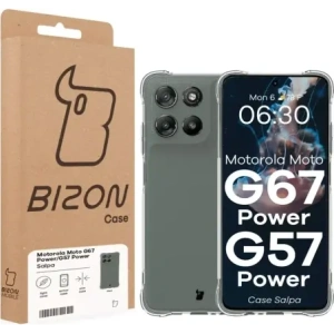 Elastyczne etui Bizon Case Salpa do Motorola Moto G57 Power / G67 Power przezroczyste