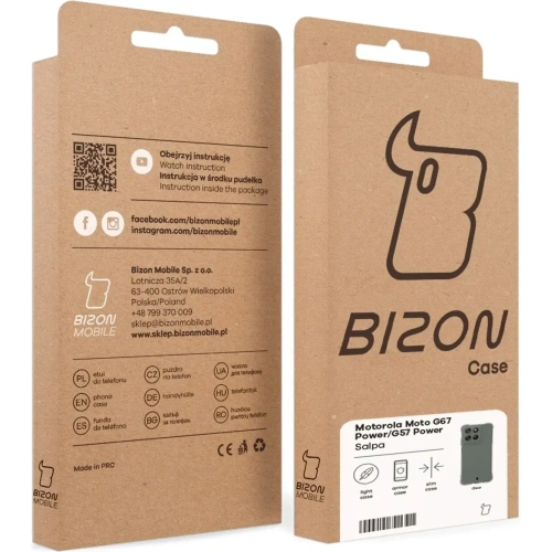 Elastyczne etui Bizon Case Salpa do Motorola Moto G57 Power / G67 Power przezroczyste