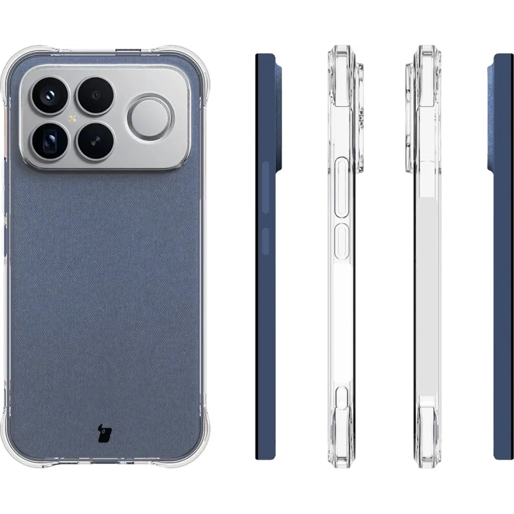 Elastyczne etui Bizon Case Salpa do Xiaomi POCO F8 Ultra przezroczyste