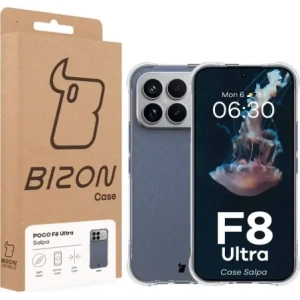 Elastyczne etui Bizon Case Salpa do Xiaomi POCO F8 Ultra przezroczyste