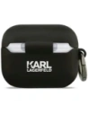 Etui Karl Lagerfeld Silicone Karl&Chaupette Head 3D do AirPods Pro 3 czarny