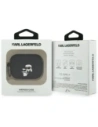 Etui Karl Lagerfeld Silicone Karl&Chaupette Head 3D do AirPods Pro 3 czarny