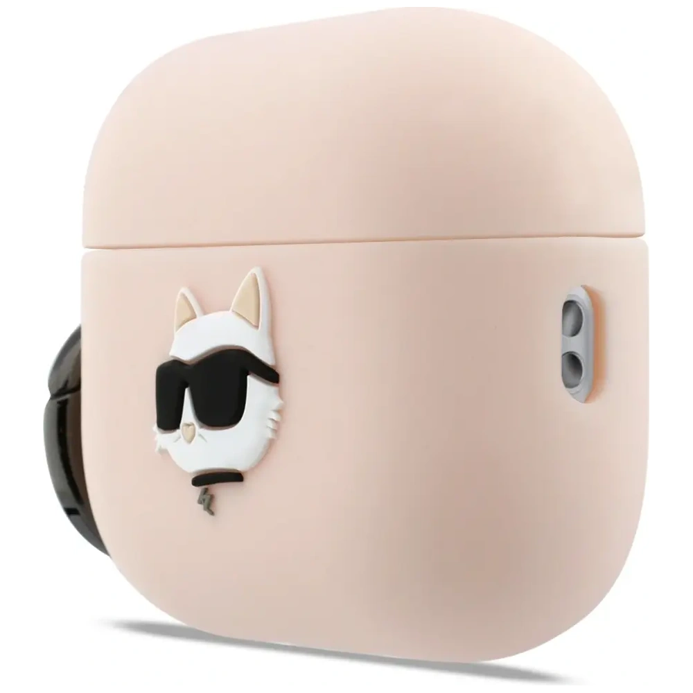 Etui Karl Lagerfeld Silicone Chaupette Head 3D do Apple AirPods Pro 3 różowy