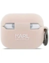 Etui Karl Lagerfeld Silicone Chaupette Head 3D do Apple AirPods Pro 3 różowy