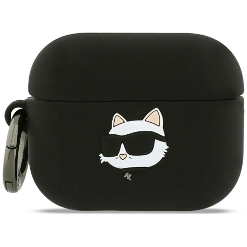 Etui Karl Lagerfeld Silicone Choupette Head 3D do Apple AirPods Pro 3 czarny