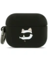 Etui Karl Lagerfeld Silicone Choupette Head 3D do Apple AirPods Pro 3 czarny